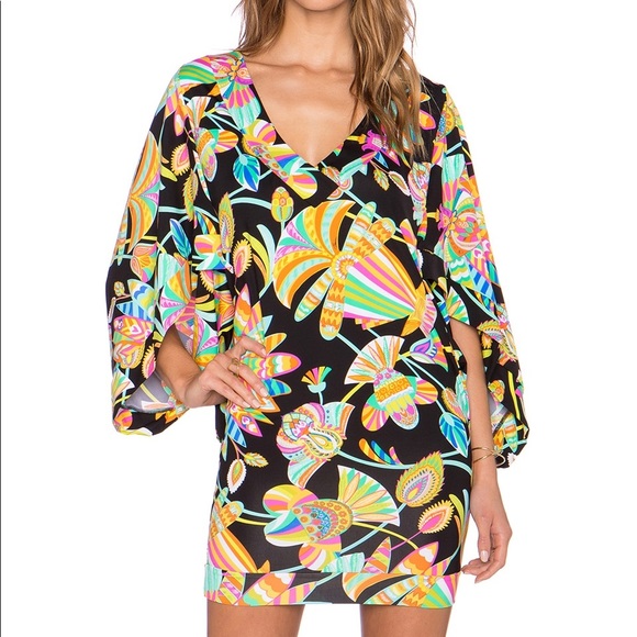 Trina Turk Other - Trina Turk multi colored bright floral tunic coverup NWT